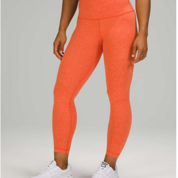 NWT Lululemon Wunder Train High-Rise Tight Women's Size 2 Orange - Picture 11 of 14